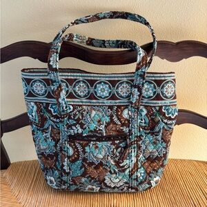 Vera Bradley Java Blue Retired Pattern Large Tote